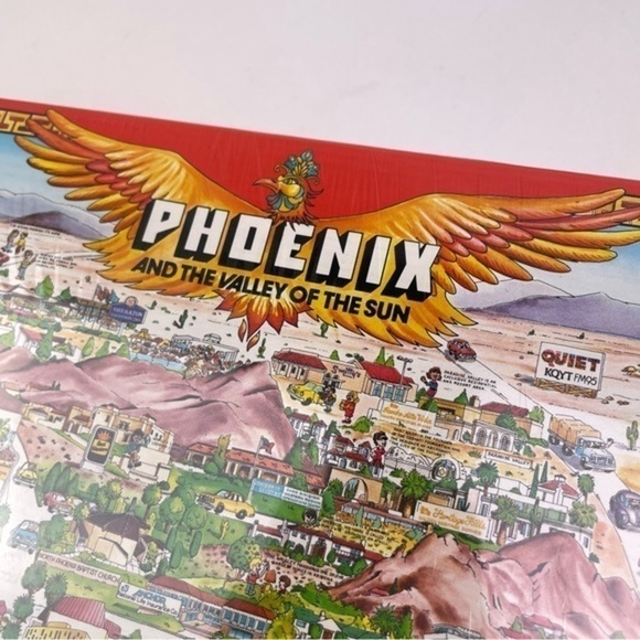 Vintage 1991 Phoenix Valley of the Sun Puzzle Sealed 513 Pieces Buffalo Games - Picture 2 of 5
